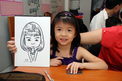 caricature live sketching for birthday party 2nd Oct 2011 - 7