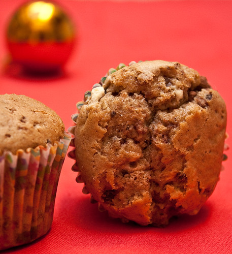 Muffins de 3 chocolates y nueces (Three chocolates and nuts muffins)