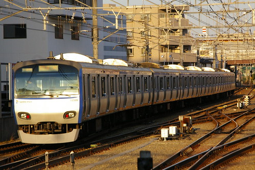 Sotetsu 10000 series in Futamatagawa station, Yokohama, Kanagawa, Japan /Dec 31,2011