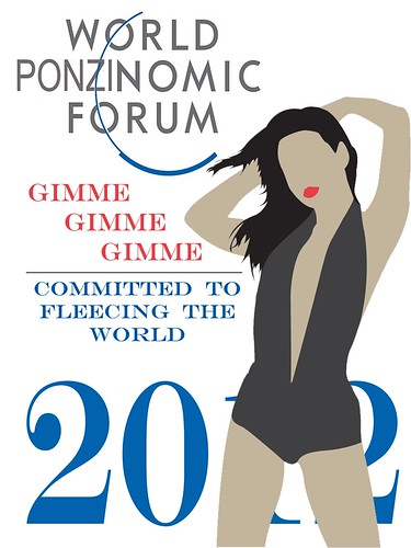WORLD PONZINOMIC FORUM 2012 POSTER by Colonel Flick