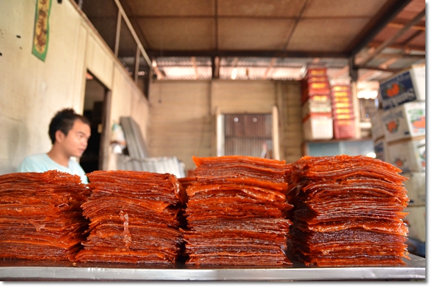 Stacks of Unsmoked Dried Meat