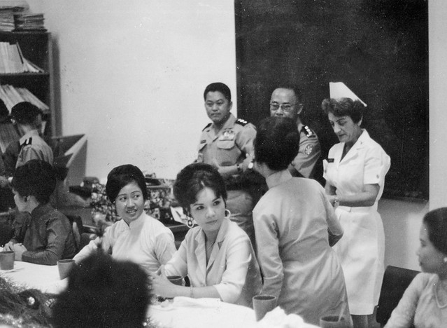 December 1966 - Visit by Madame Nguyen Van Thieu and Madame Nguyen Cao Ky