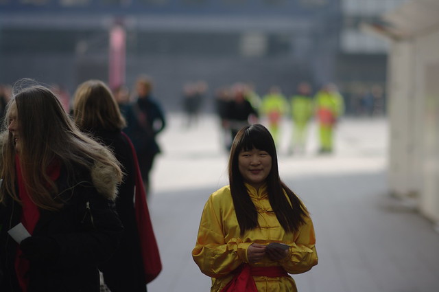 flyer girl, Chinees nieuwjaar in Den Haag