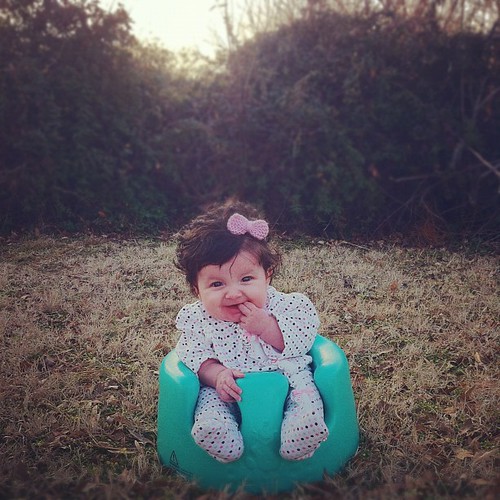 Baby girl in #nature. Today's weather was in the 60s! #janphotoaday