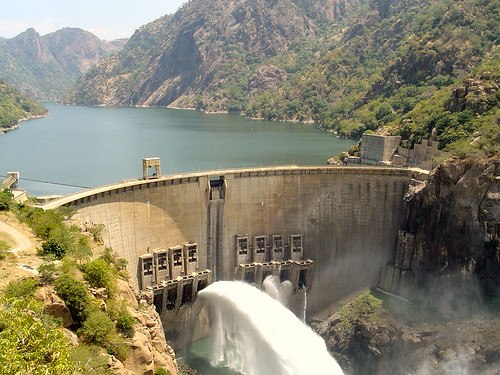 Cahora Bassa Dam in Mozambique. The dam provides power to sections of neighboring Zimbabwe. by Pan-African News Wire File Photos