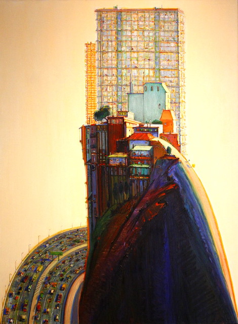 apartment hill by wayne thiebaud