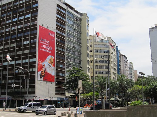 2011 Santa Claus Billboard Coca-Cola at the entrance of Copacabana - Rio de Janeiro by roitberg