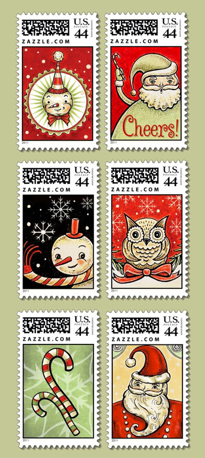 Six-Holiday-Stamps