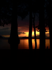 Daybreak of great lake BIWA.