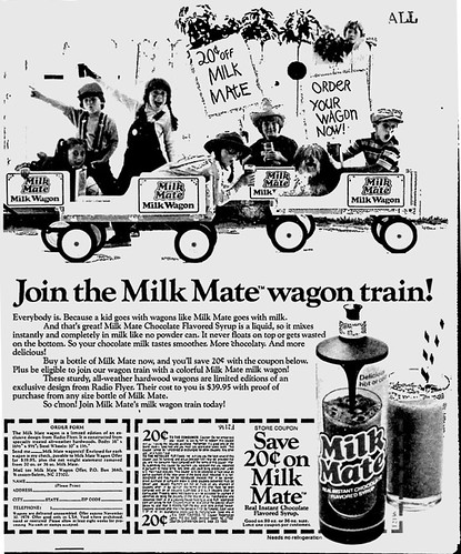 Milk Mate Newspaper Ad - 1979
