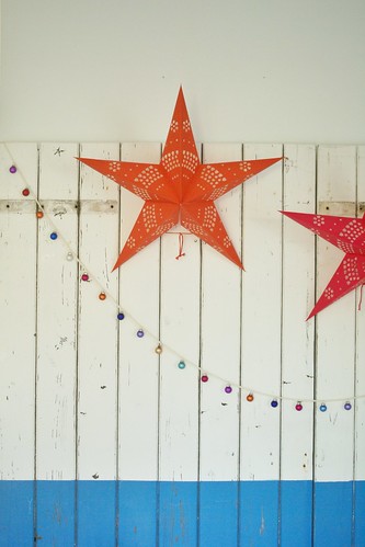 shining stars & bright baubles by wood & wool stool