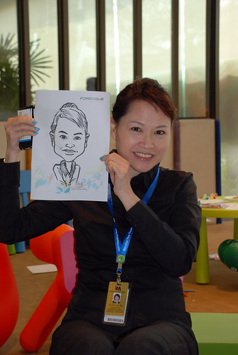 caricature live sketching for Foresque Residences Roadshow - Day 2 - 8