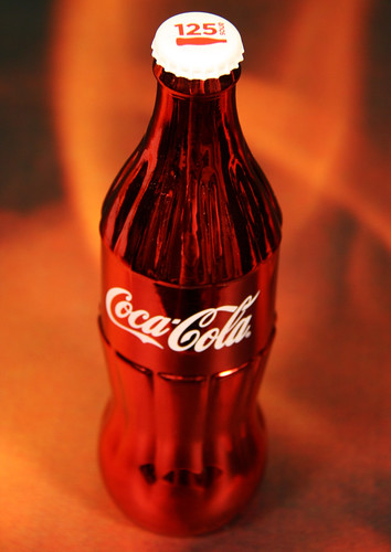 125 years Coca-Cola metal red bottle company only gift FEMSA Brazil top by roitberg
