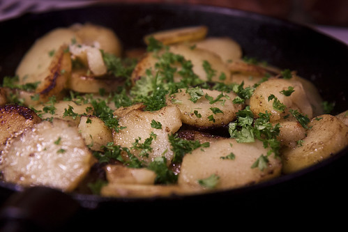 Potatis friterad i ankfett