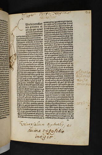 Ownership inscriptions and annotations in Magistri, Martinus: Expositio super Praedicabilia Porphyrii