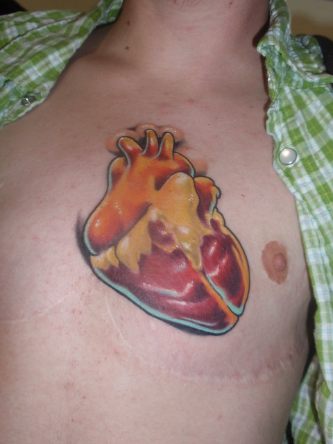 Keith Groves human heart tattoo Artistic Ink