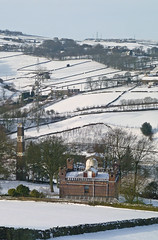 The Towers and the "FA Cup" chimney, Clayton, in the snow by Tim Green aka atoach