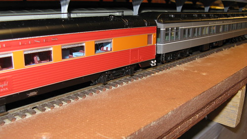 Two flavors of Southern Pacific Railroad passenger train color schemes. by Eddie from Chicago