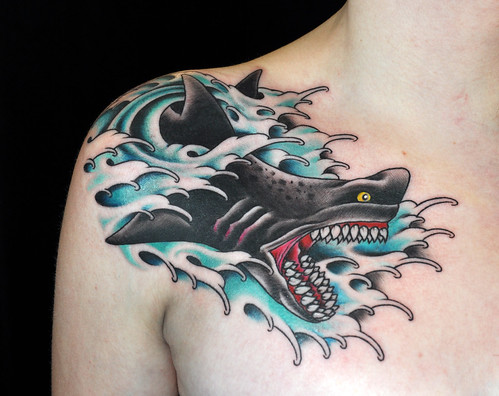 shark chest piece by Chris Adams