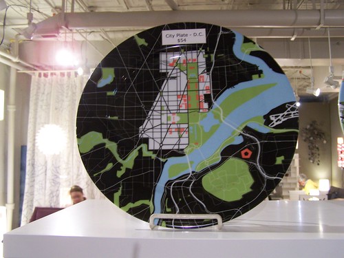 DC plan on a plate, by Rios Clementi Hale Studies (available from Homebody, 8th Street SE, Capitol Hill, DC)