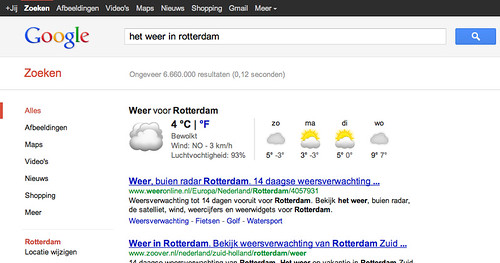 Google.nl het weer