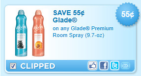 Glade Premium Room Spray (9.7-oz) Coupon