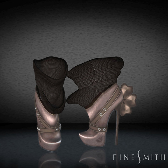 FINESMITH CANDYBIRD BOOTS old pink