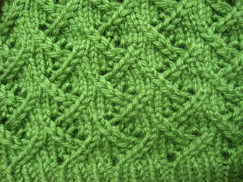 Green Lotus Stitch Detail