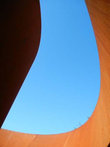 Steel Sculpture by Richard Serra, Cantor Arts Center, Stanford University _ 8367