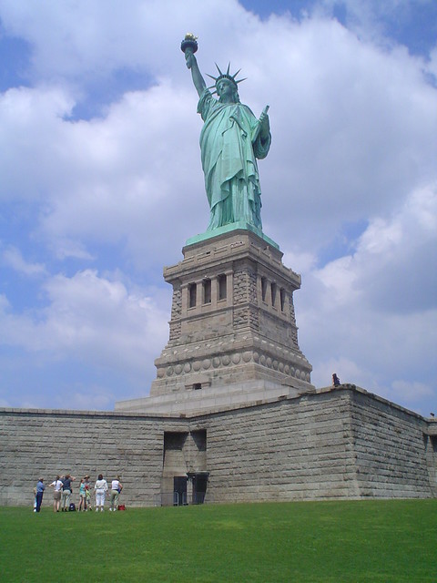 statue of liberty in liberty island new york city usa