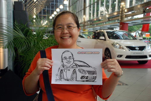 Caricature live sketching for Tan Chong Nissan Almera Soft Launch - Day 1 - 51