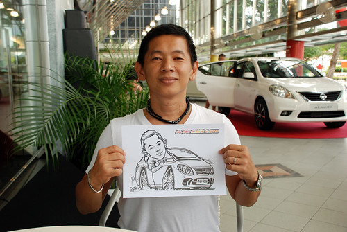 Caricature live sketching for Tan Chong Nissan Almera Soft Launch - Day 2 - 38