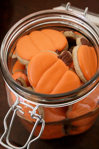 Mini Pumpkin cookies.