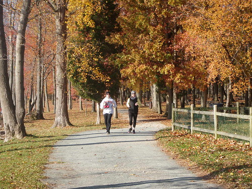 These ladies run along the Potomac Beach trail which connects to Lees Woods and Freestone Point, at Leesylvania.