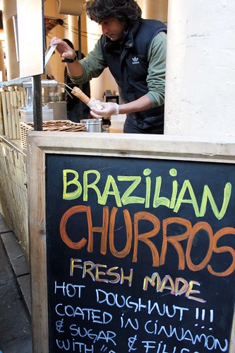we break for churros @ greenwich market