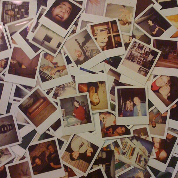 A small portion of my polaroids from back when I'd burn through packs like Polaroid instant would never run out