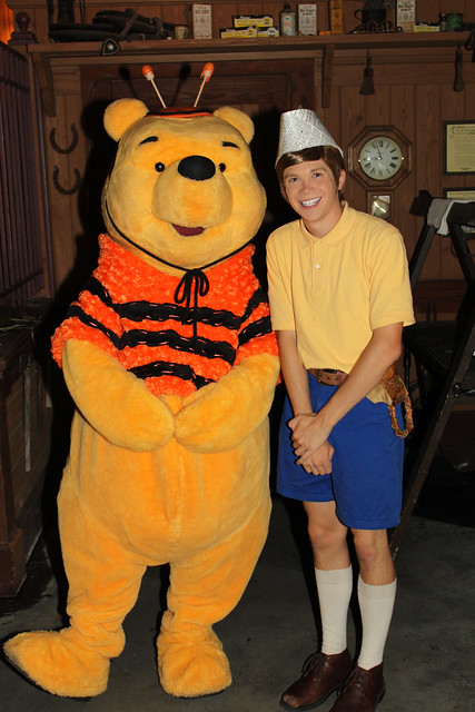 Meeting Winnie the Pooh and Christopher Robin