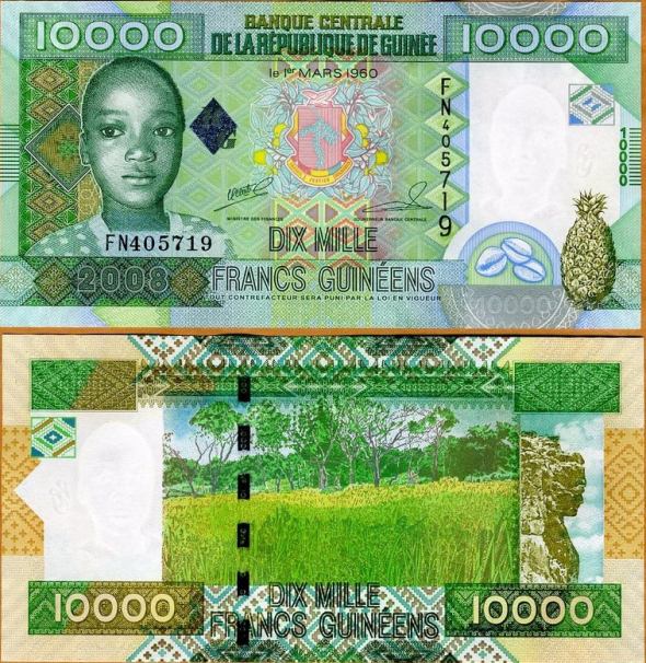 10000 Frankov Guinea 2008, Pick 42