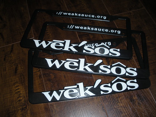 Weksos license plate frames Brand new 10