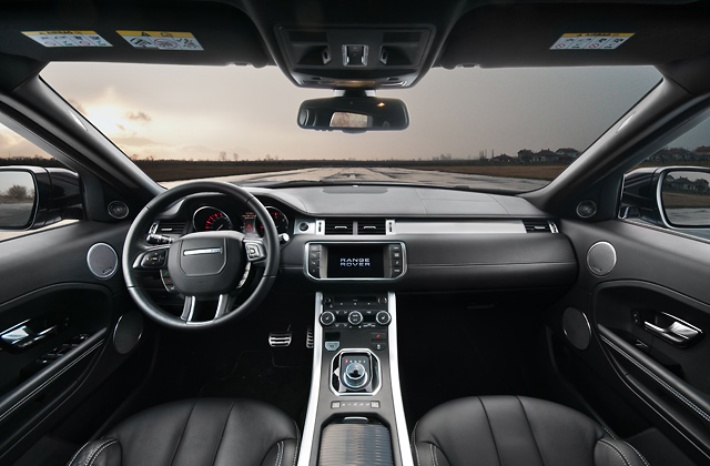Range Rover Evoque interior I merged the interior shot with a photo of a 