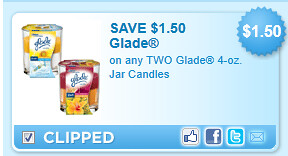 Glade 4-oz. Jar Candles Coupon