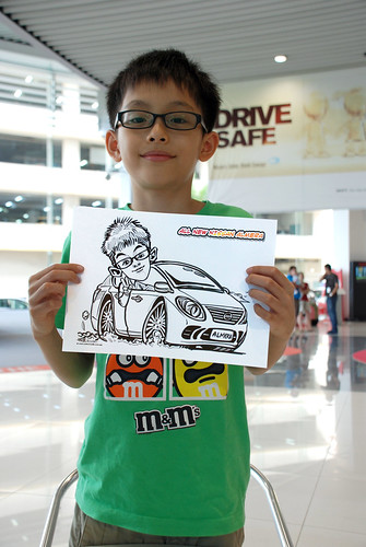 Caricature live sketching for Tan Chong Nissan Motor Almera Soft Launch - Day 4 - 9