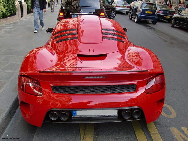 Another shot of the very rare red 2011 RUF CTR3 This car produces 700 horse