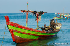 Boats of Ngapali Beach