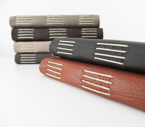 Handmade leather journals from reclaimed leather