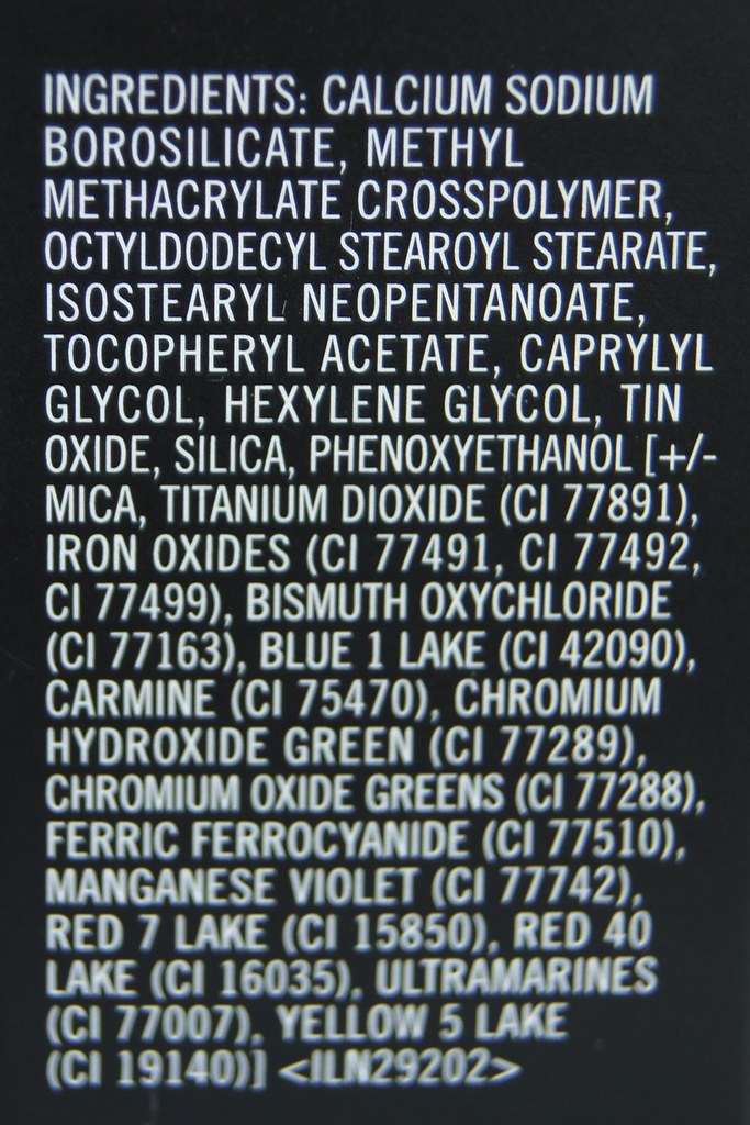 MAC pigment "Blue Storm" ingredients
