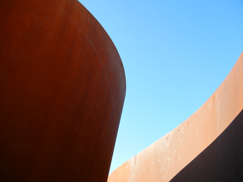 Sequence, Steel Sculpture by Richard Serra, Cantor Arts Center, Stanford University _ 8351