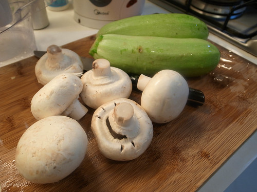 奶油蘑菇炒節瓜