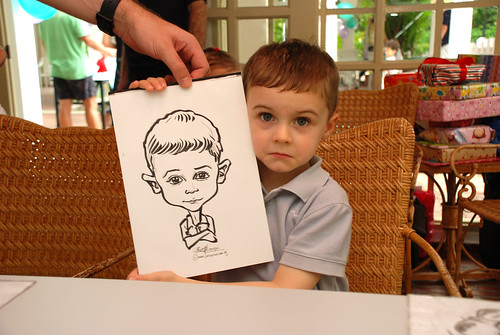 caricature live sketching for children birthday party 08 Oct 2011 - 17