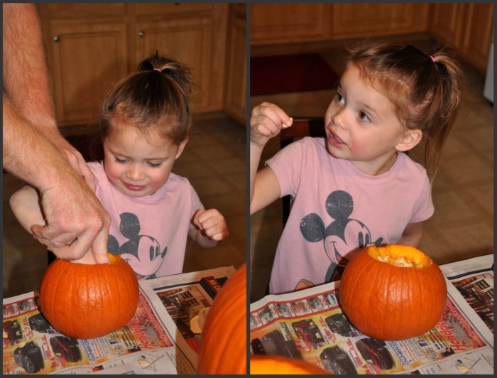 ewwww..... pumpkin guts